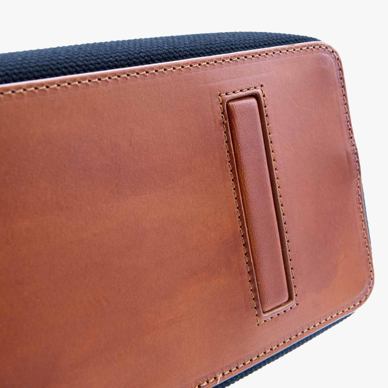 Celesia Shopper Media in Canvas di Cotone e Pelle