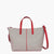 Carlia Small Tote Cotton Tweed and Leather