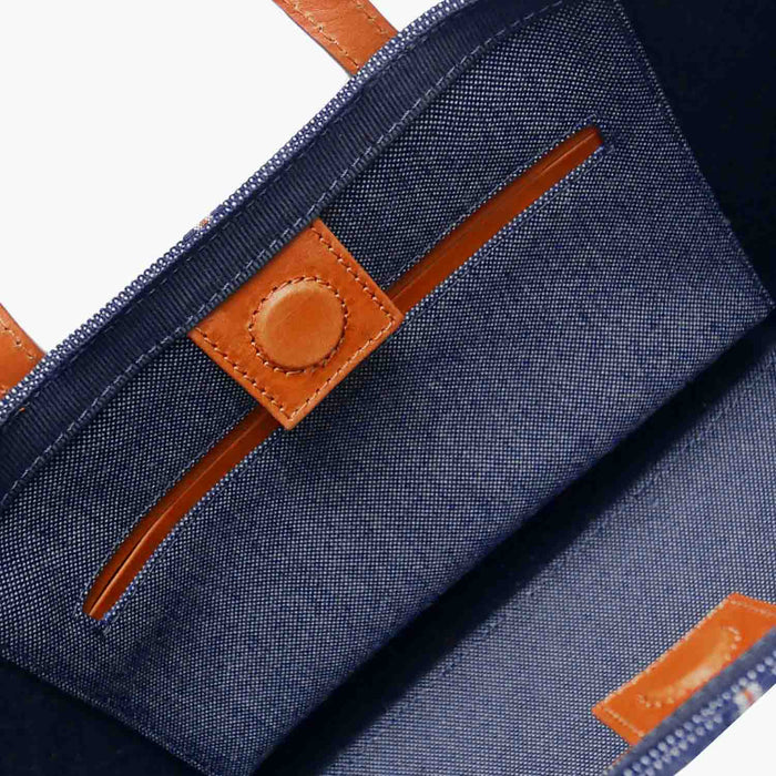 Carlia Small Tote Denim and Leather