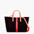 Carlia Small Tote Pois Canvas and Leather