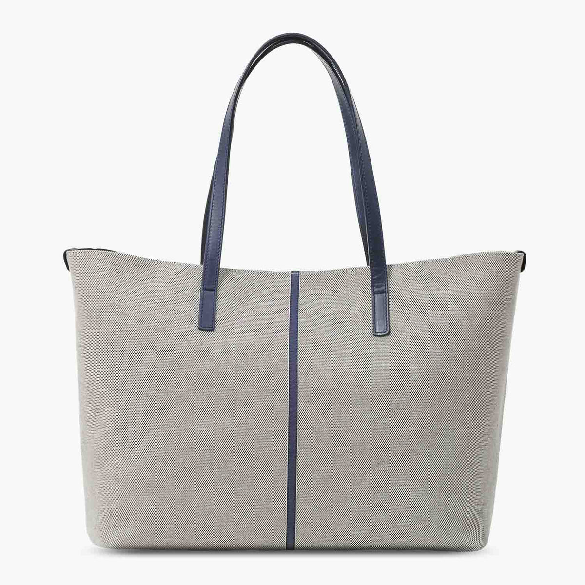 Celesia Cabas Moyen Tweed de Coton et Cuir