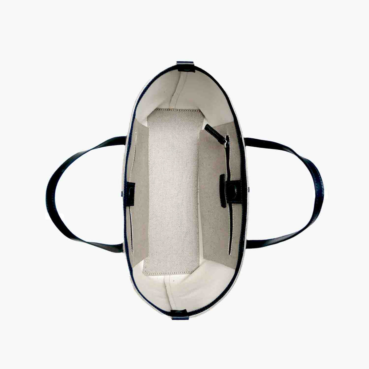 Celesia Cabas Moyen Tweed de Coton et Cuir