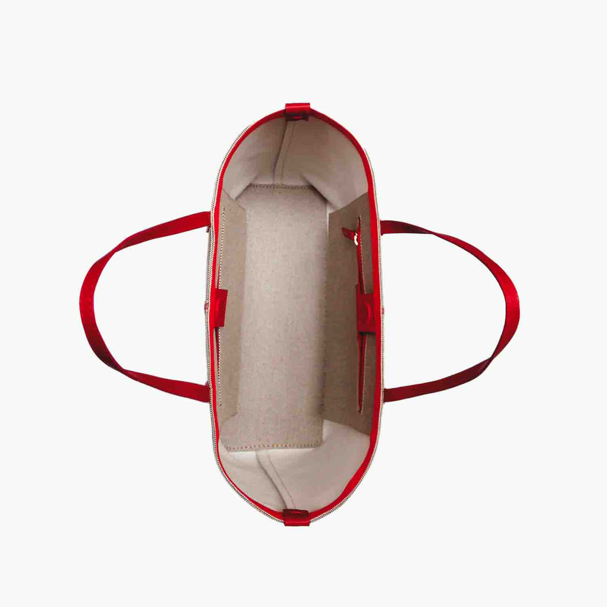 Celesia Cabas Moyen Tweed de Coton et Cuir