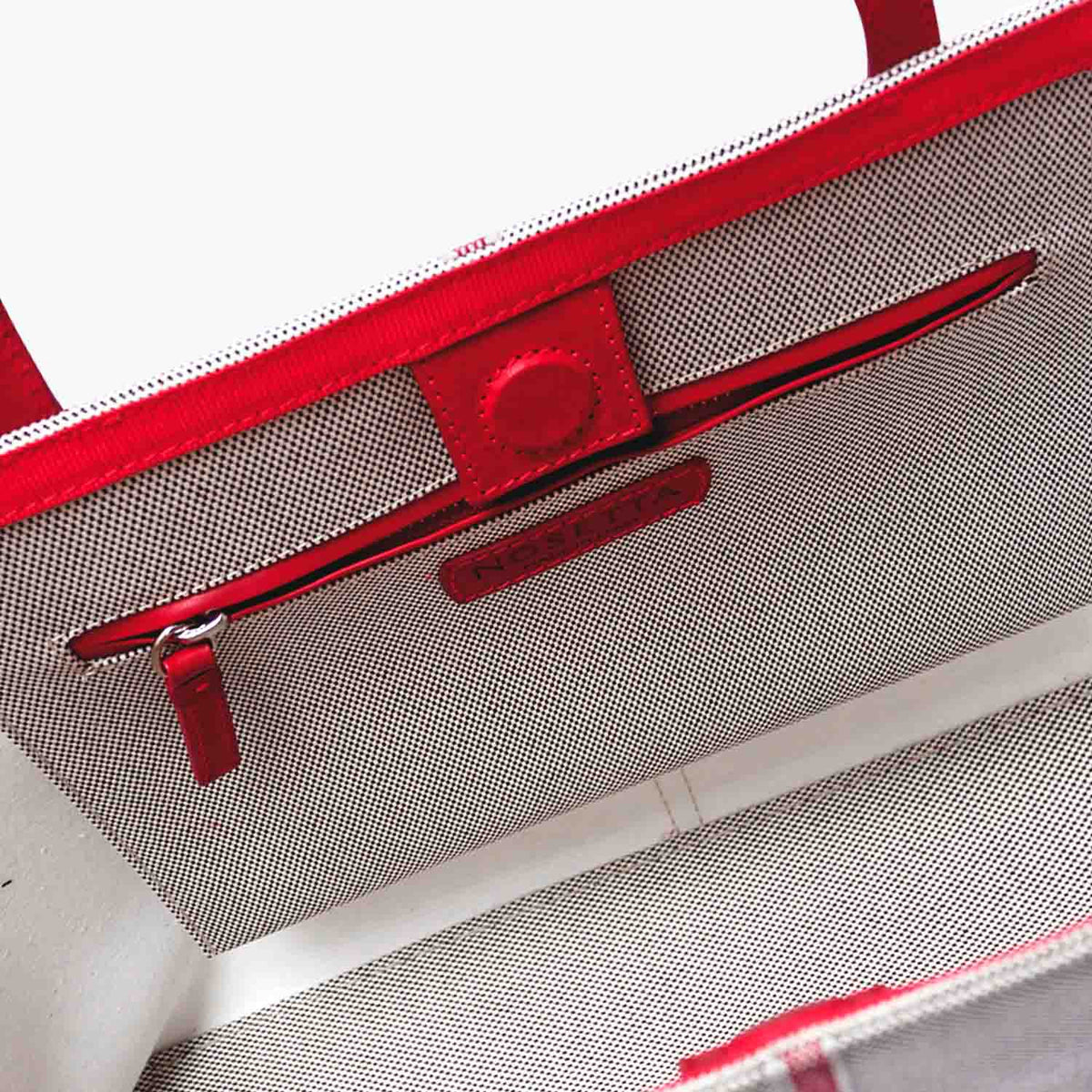 Celesia Cabas Moyen Tweed de Coton et Cuir