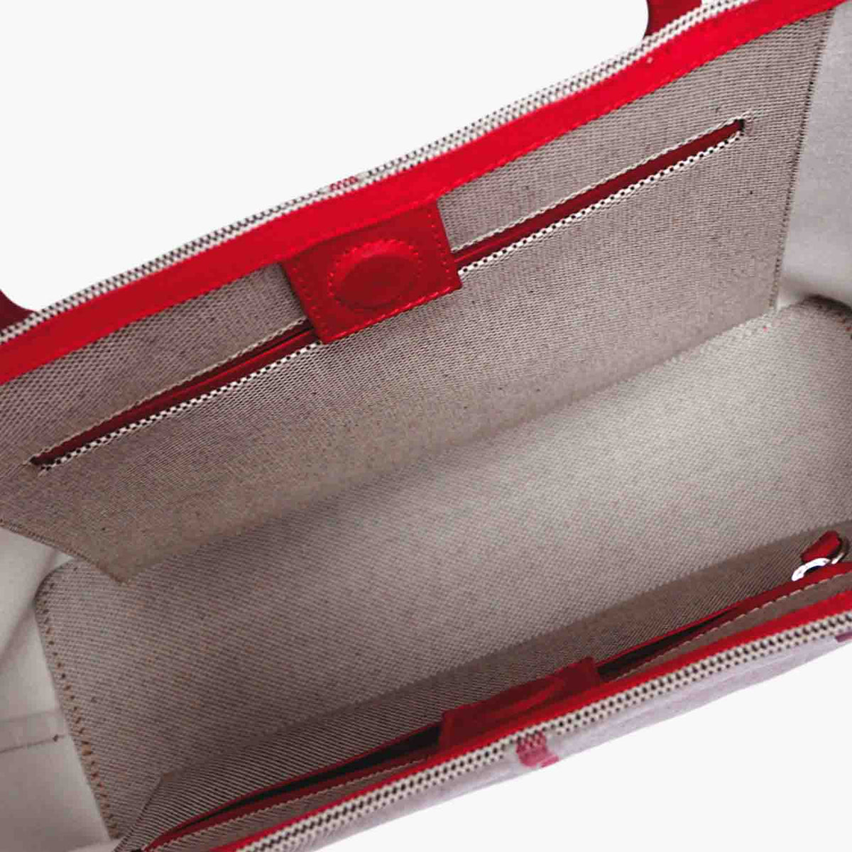 Celesia Cabas Moyen Tweed de Coton et Cuir