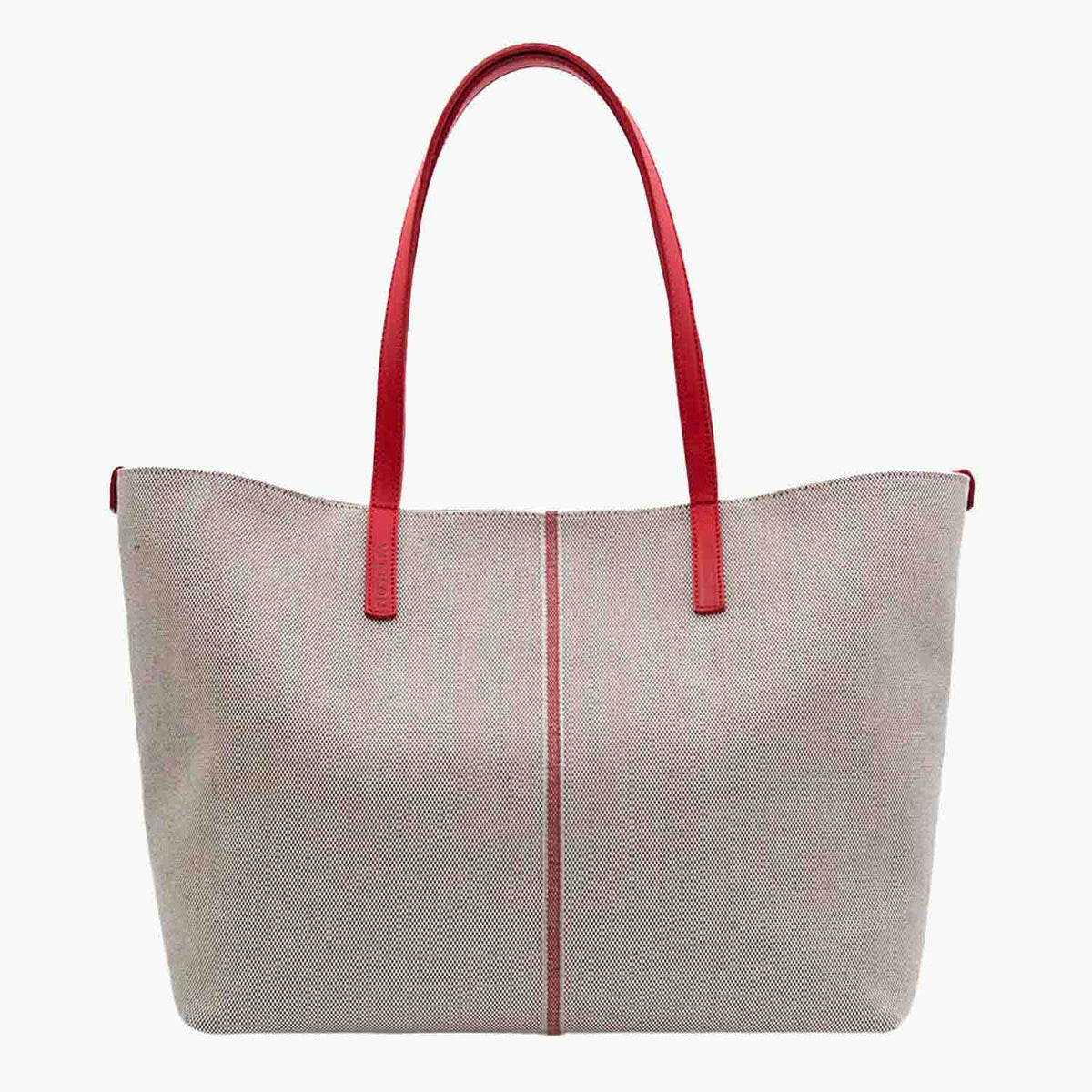 Celesia Cabas Moyen Tweed de Coton et Cuir