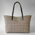 Celesia Tote Media in Tweed Geometrico e Pelle