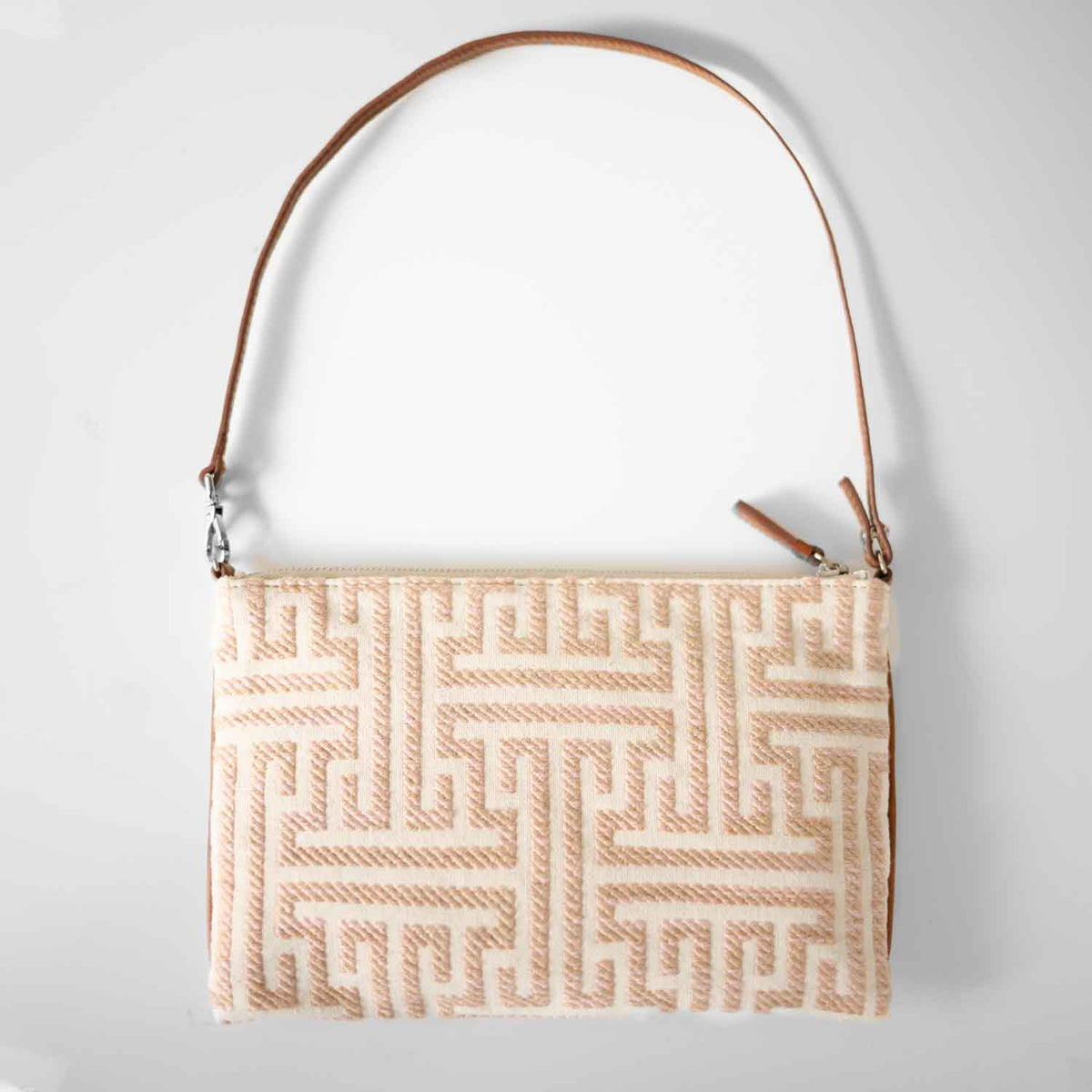 Gallia-LS Clutch Labyrinth Jacquard and Leather