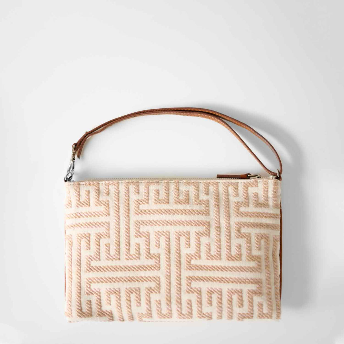 Gallia-LS Clutch Labyrinth Jacquard and Leather