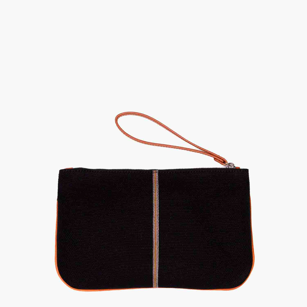 Gallia Clutch Cotton Canvas and Leather