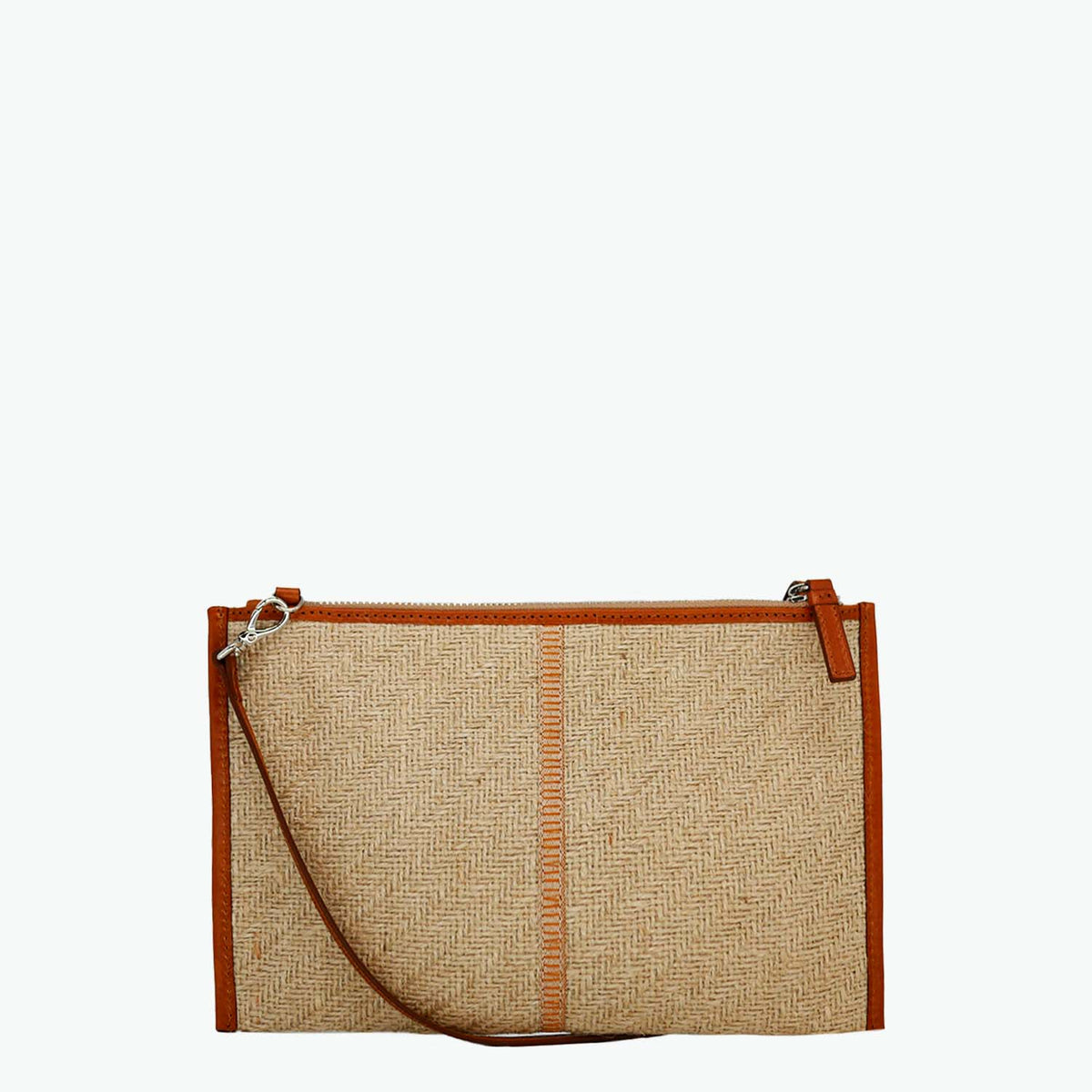 Carlia Small Tote Jute and Leather