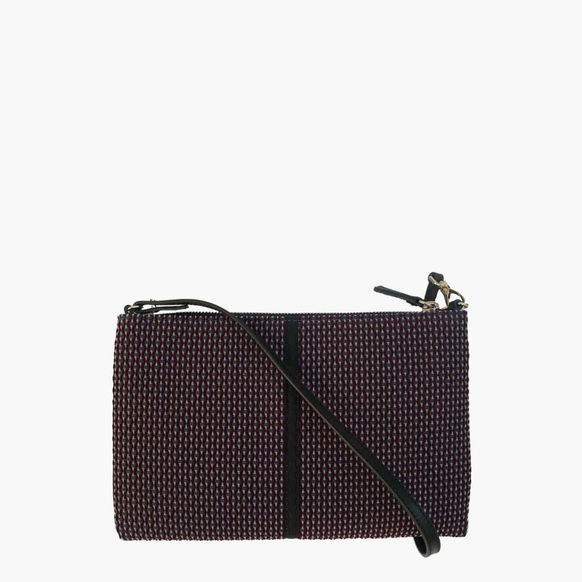 Gallia-S Pochette convertibile in Tweed di Velluto e Pelle