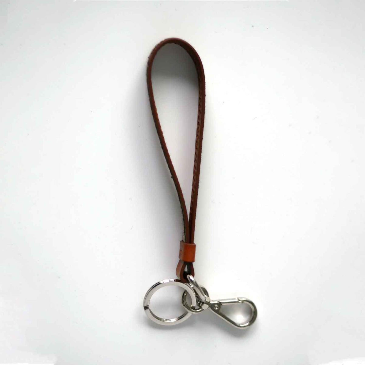 Geno Keyring Cotton Tweed and Leather