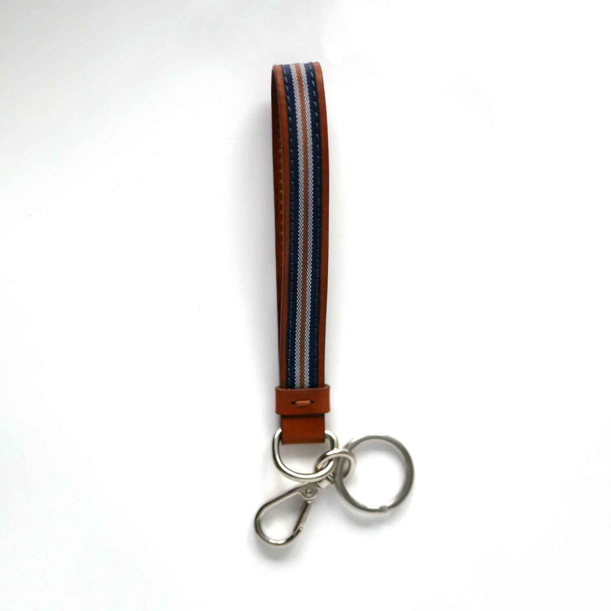 Geno Keyring Denim and Leather