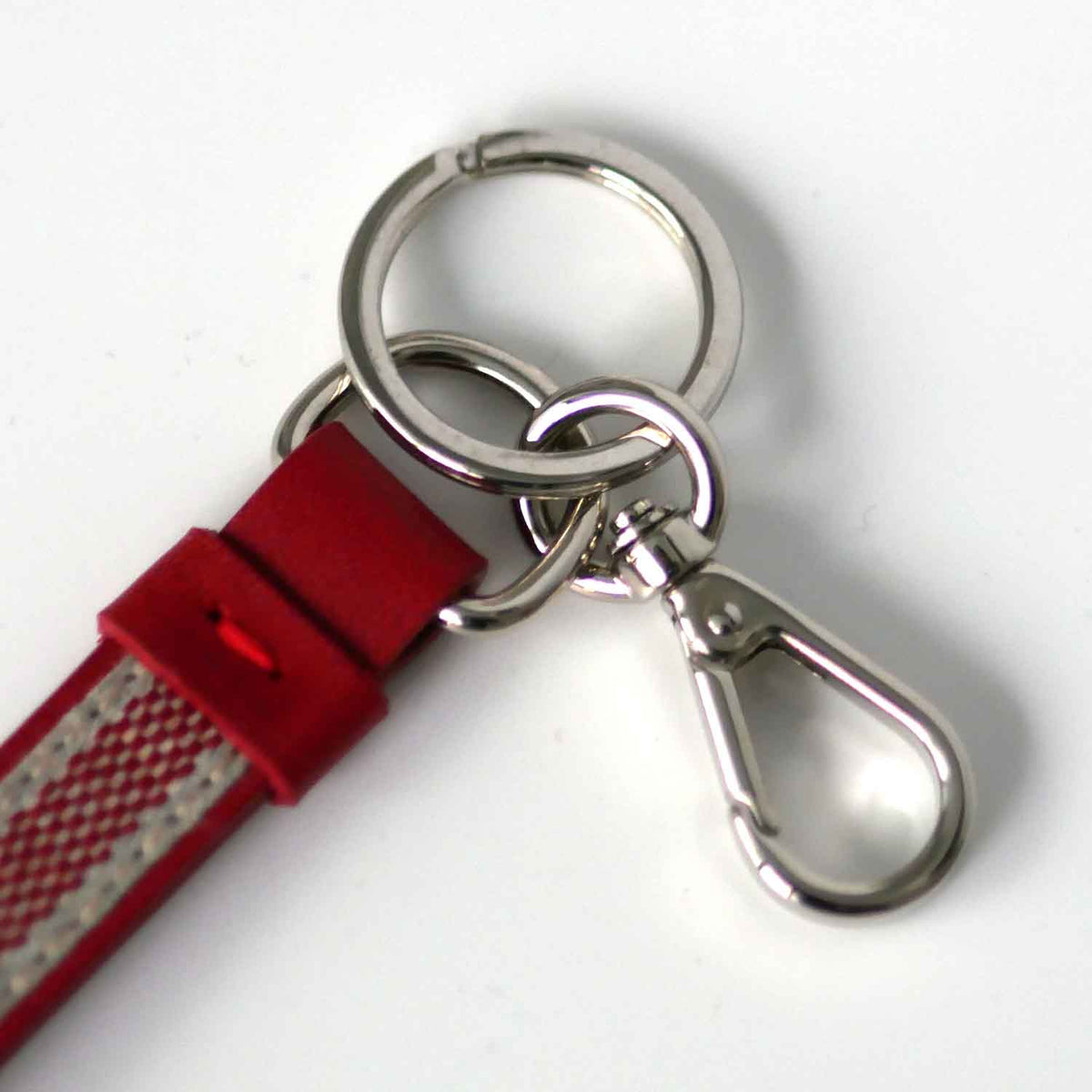 Geno Keyring Denim and Leather