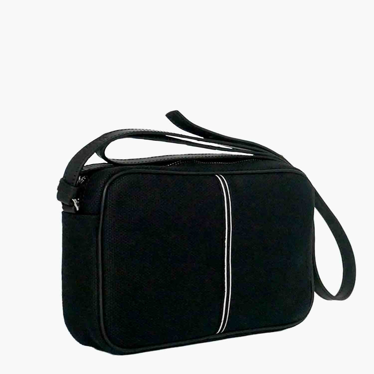 Margherita-L Crossbody Cotton Canvas and Leather