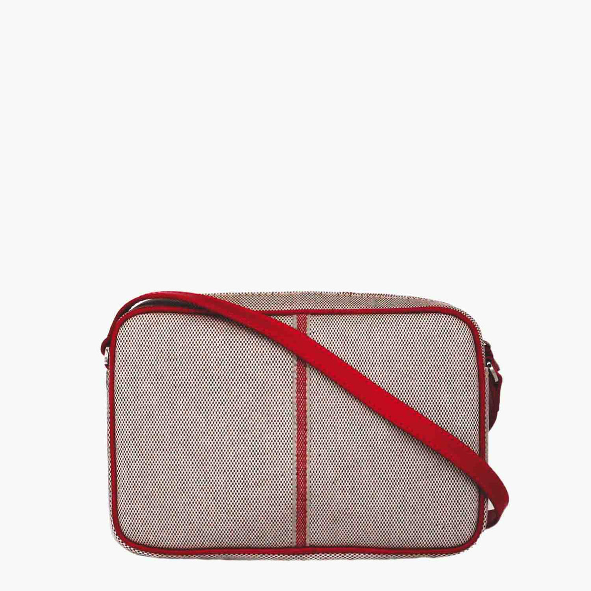 Margherita-L Crossbody Cotton Tweed and Leather