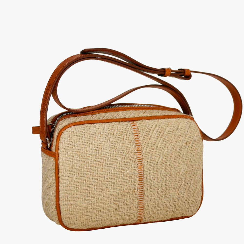 Margherita-L Crossbody Jute and Leather