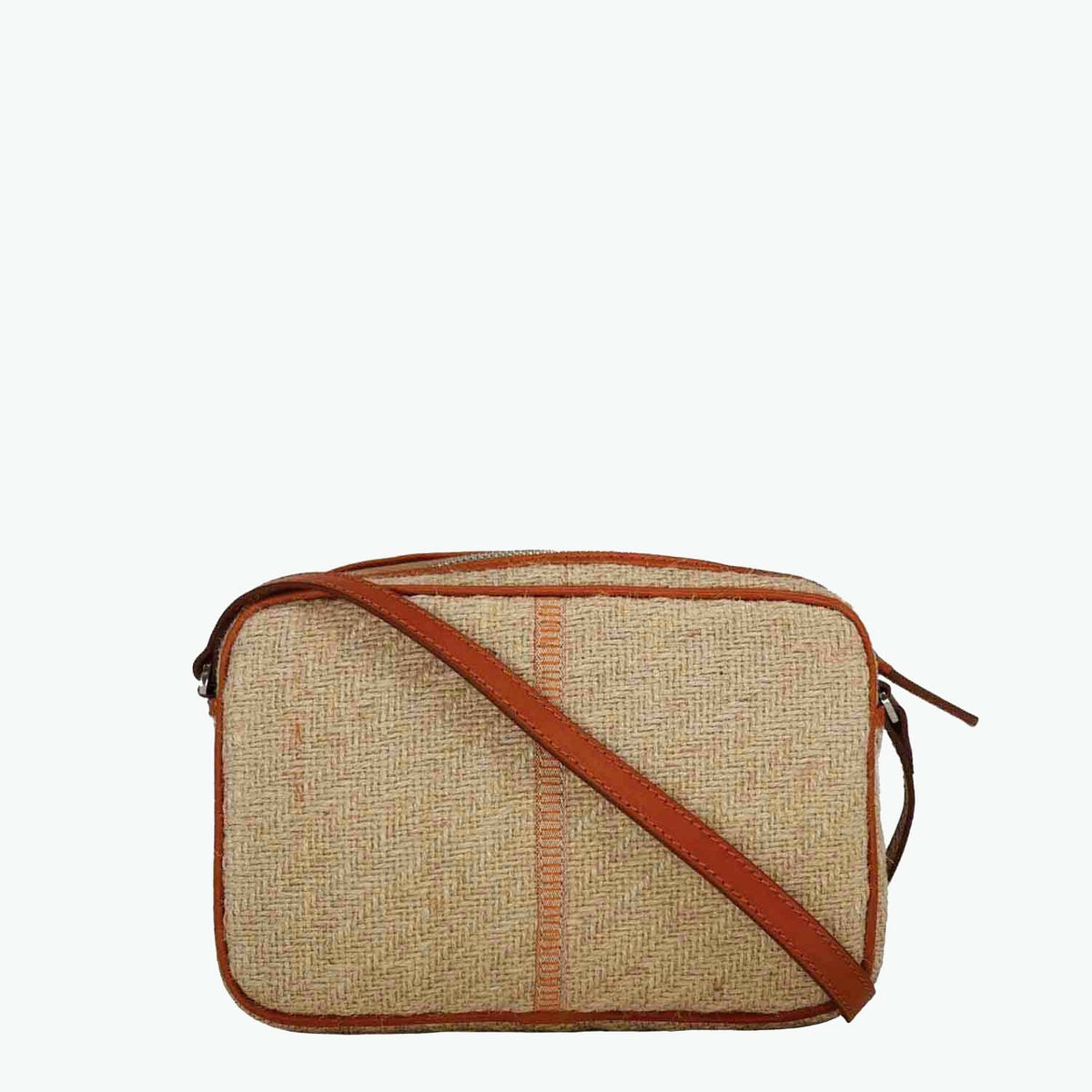 Margherita-L Sac à Bandoulière Jute et Cuir