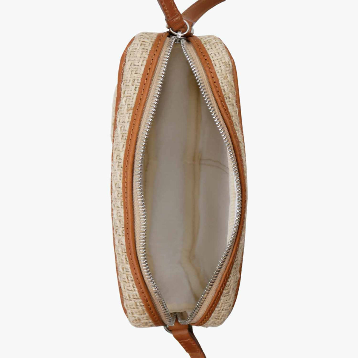 Margherita-L Crossbody Jute and Leather