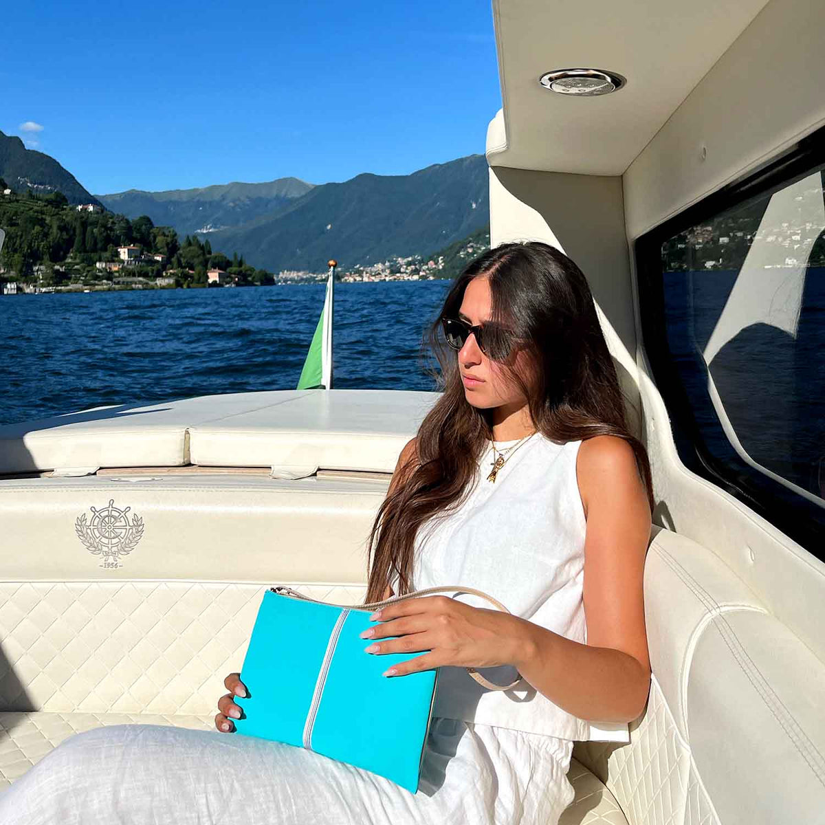 Gallia-LS Clutch Canvas and Leather