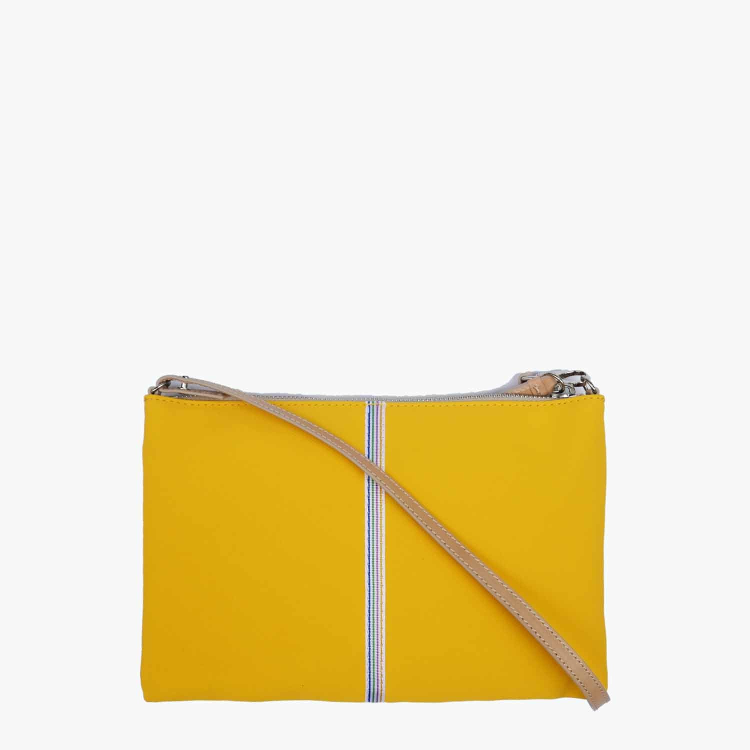 Gallia_LS Clutch Canvas and Leather