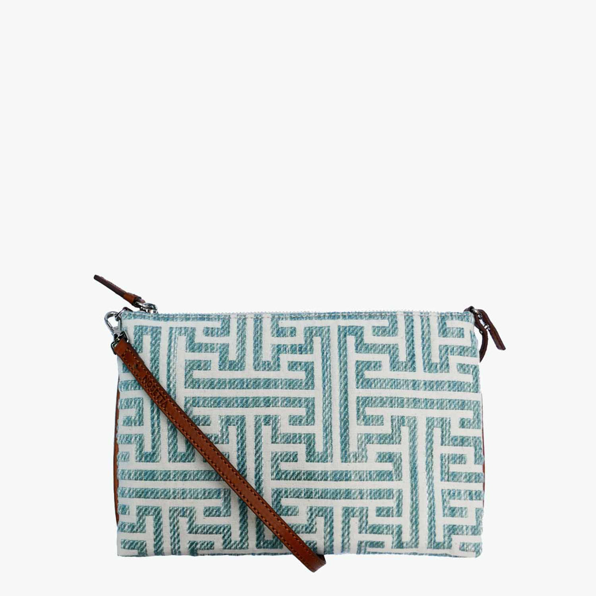 Gallia-S Pochette convertibile in Tweed di Velluto e Pelle