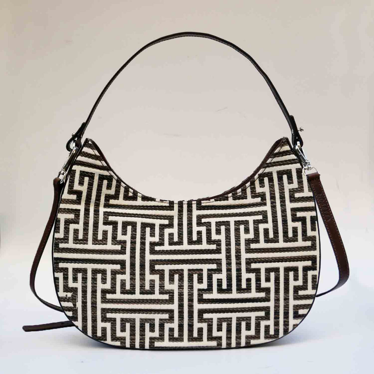 Olmo Hobo Labyrinth Jacquard and Leather