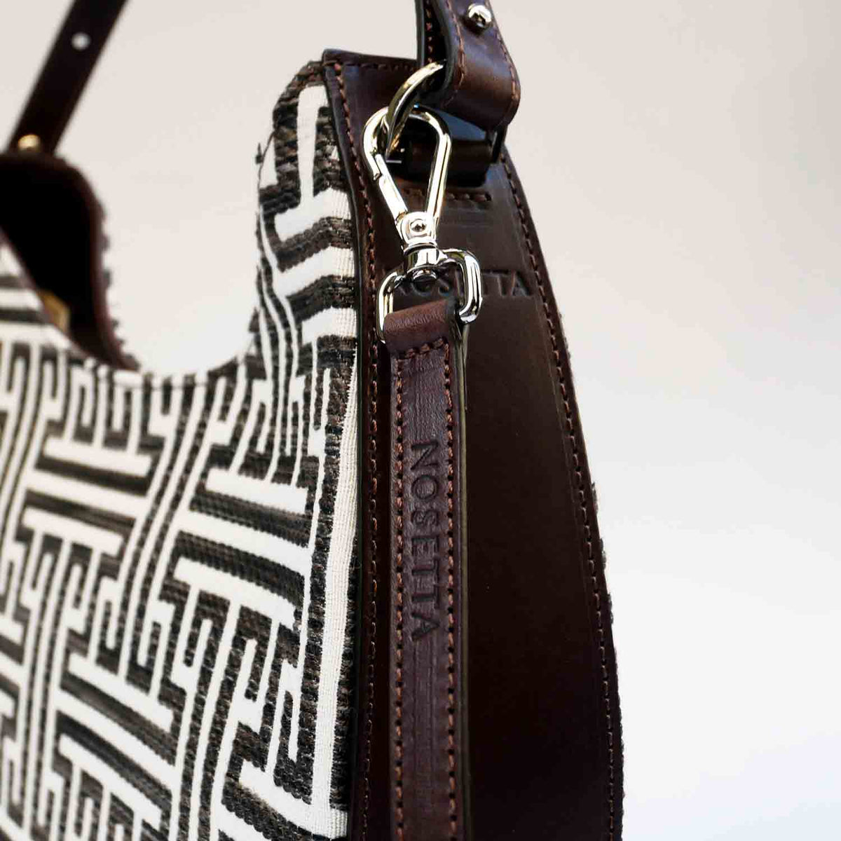 Olmo Hobo Labyrinth Jacquard and Leather