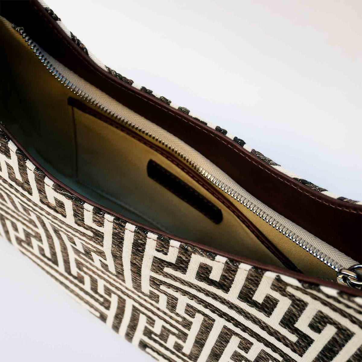 Olmo Hobo Labyrinth Jacquard and Leather