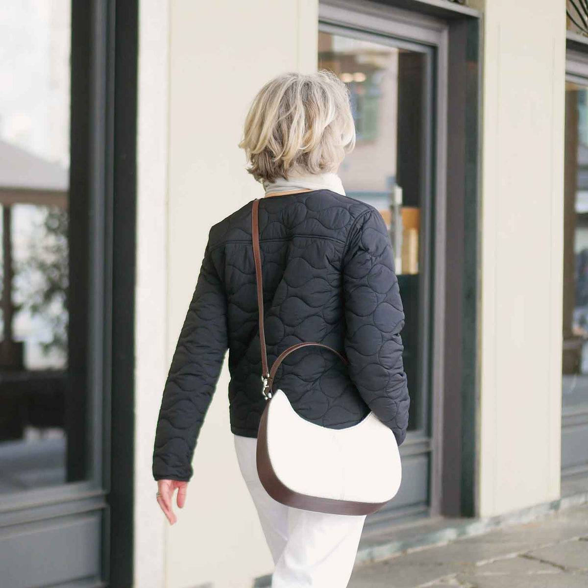 Olmo Hobo Rombi Jacquard and Leather