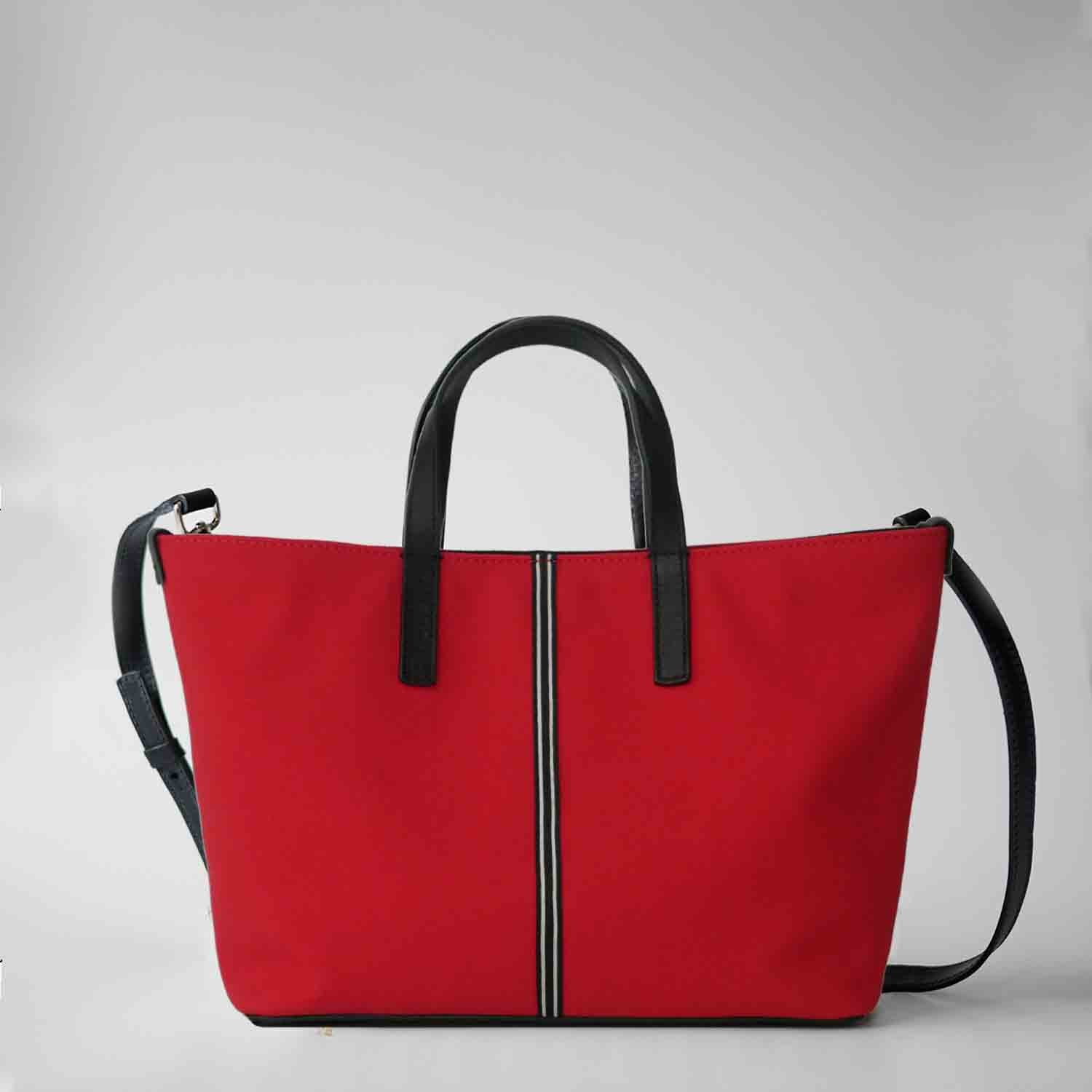 Carlia Small Tote Canvas and Leather