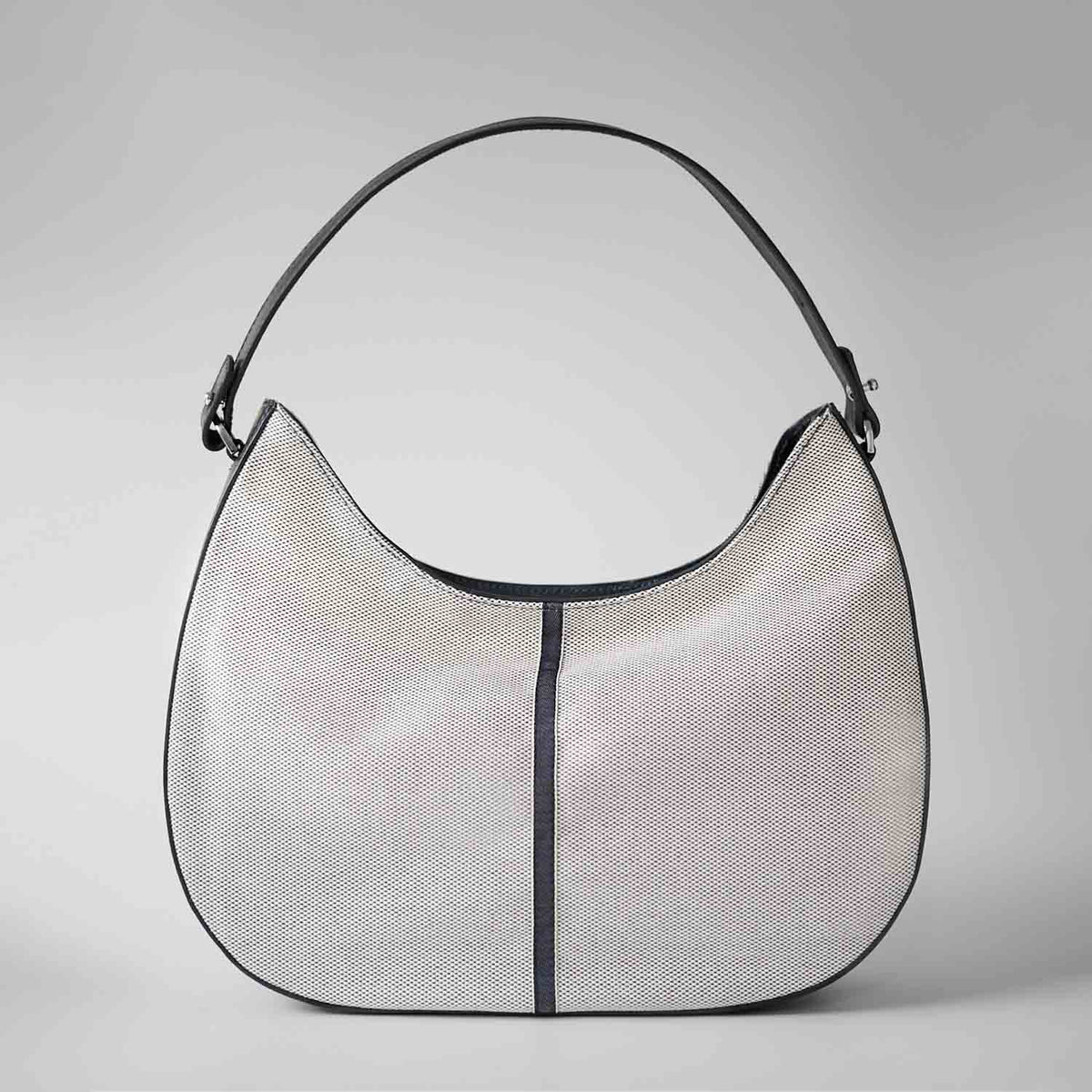 Olmo Hobo Cotton Tweed and Leather