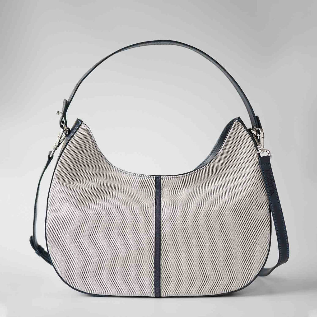 Olmo Hobo Cotton Tweed and Leather