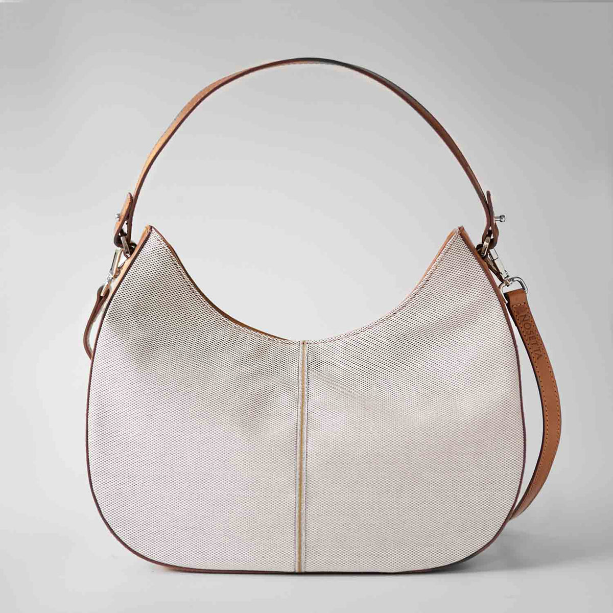 Olmo Hobo Cotton Tweed and Leather