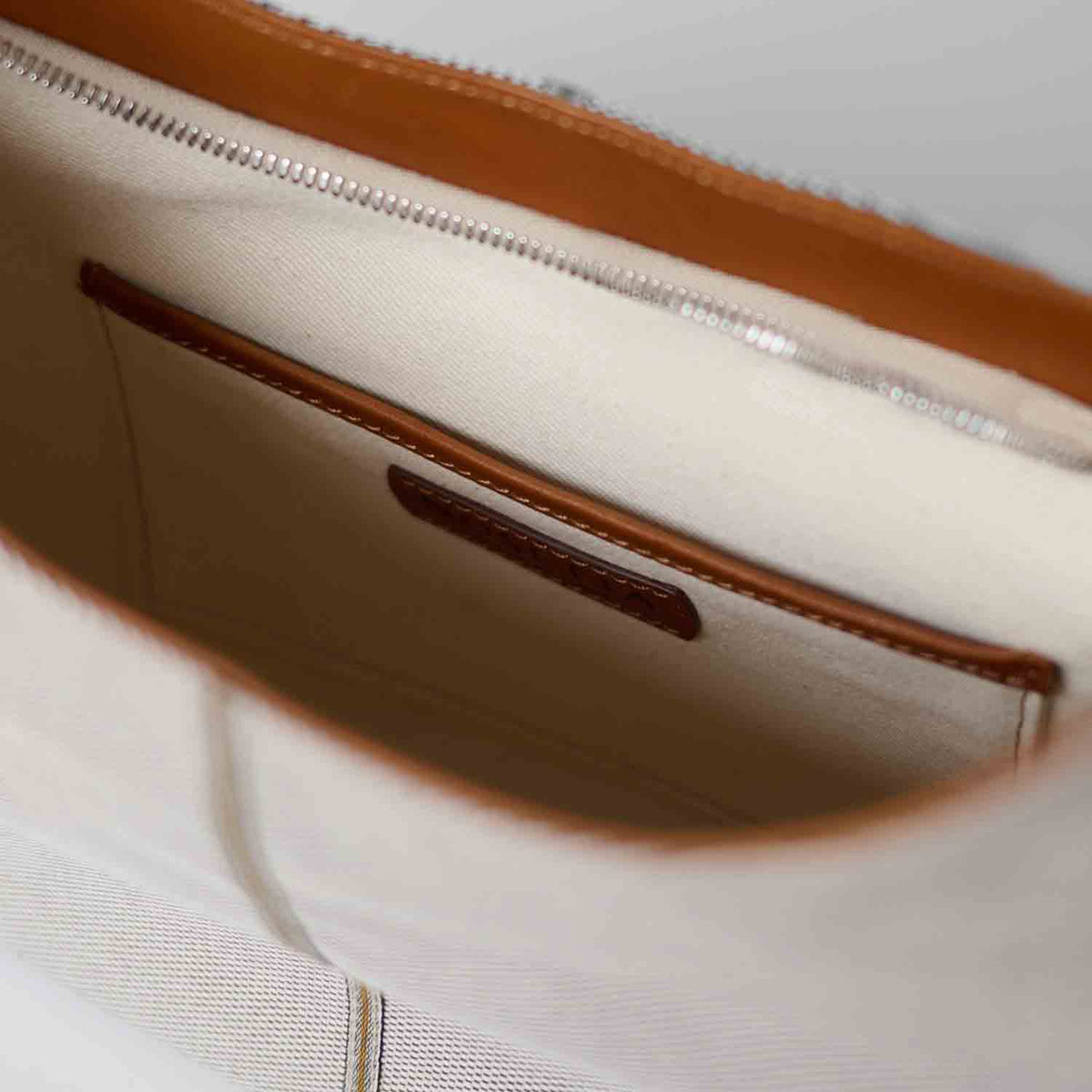 Olmo Hobo Cotton Tweed and Leather