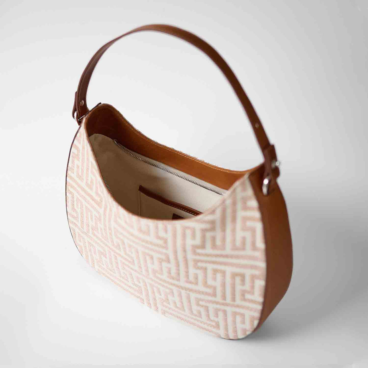 Olmo Hobo Labyrinth Jacquard and Leather