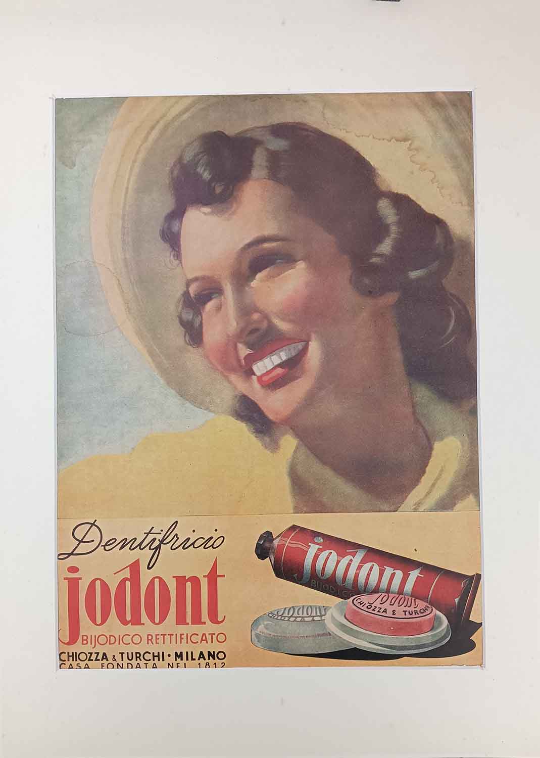 JODONT DENTIFRICIO VINTAGE POSTER