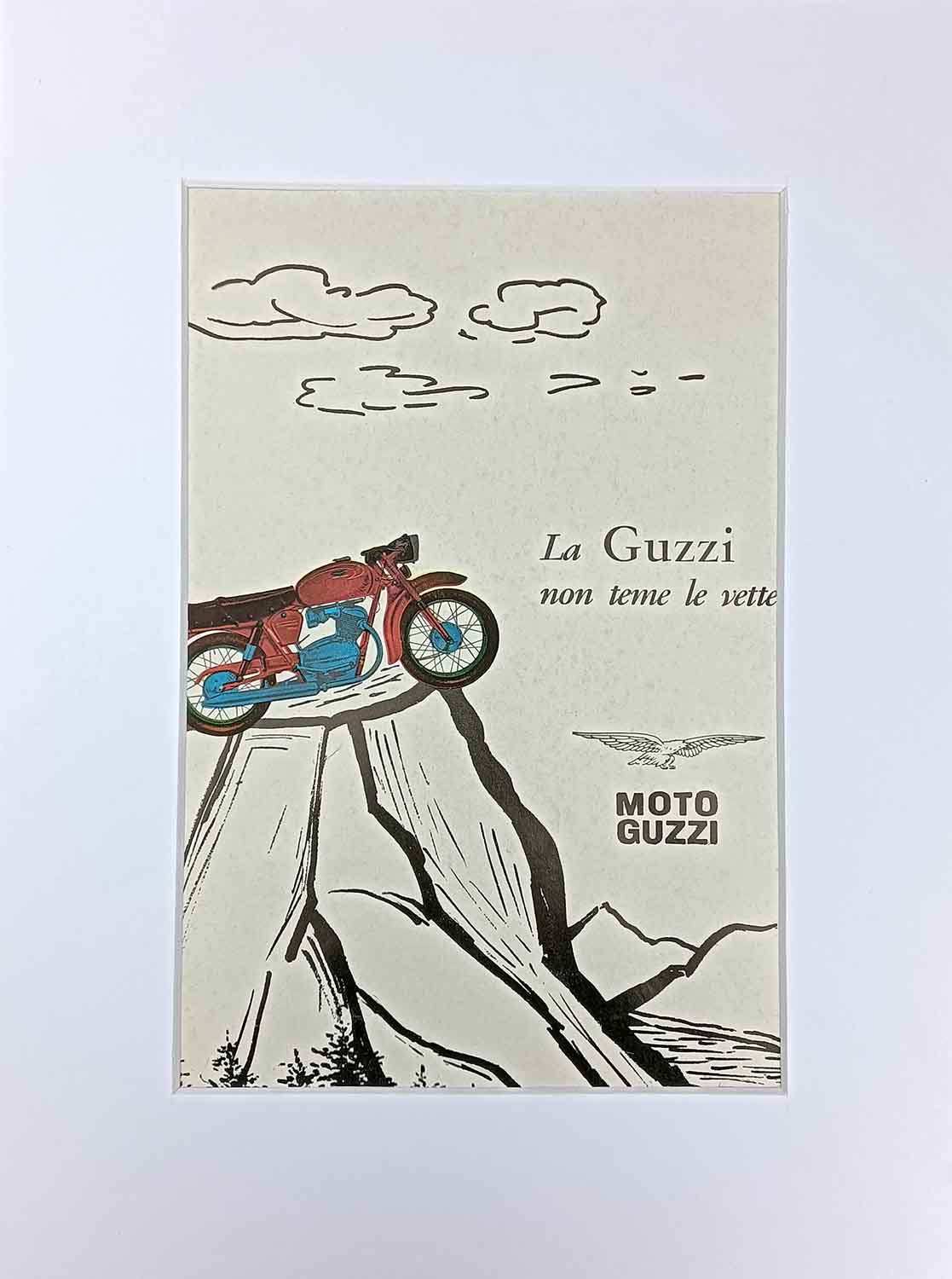 MOTO GUZZI VETTE VINTAGE POSTER