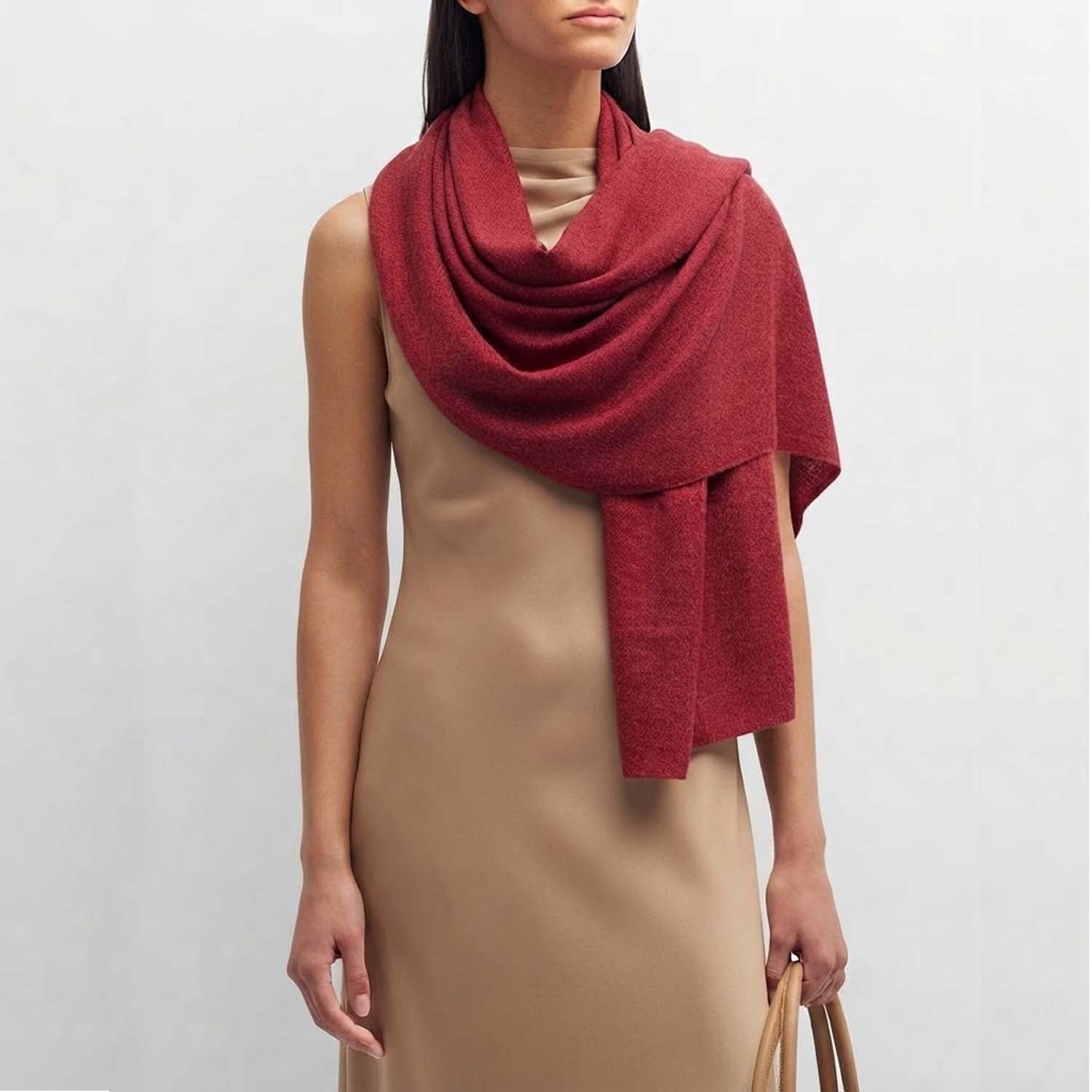 Knitted 100% Linen Scarf