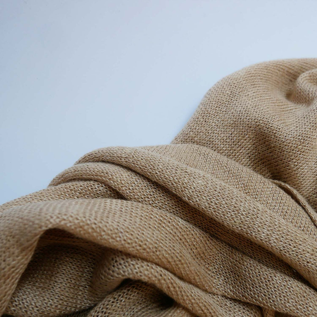 Knitted 100% Linen Stole