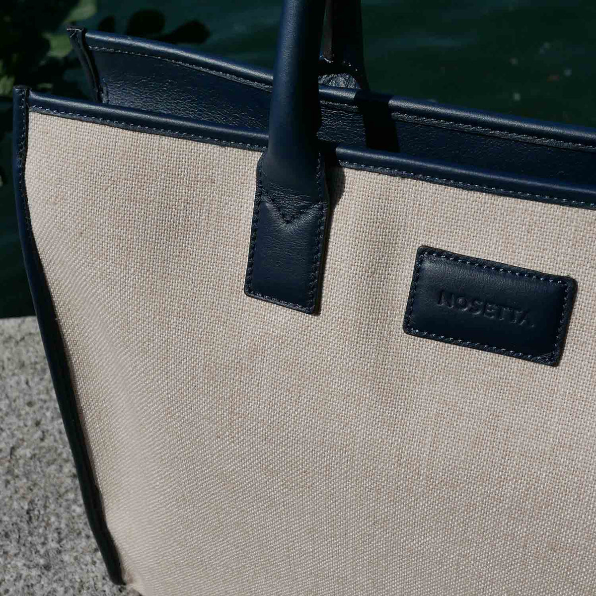 Massima Medium Tote Canvas and Leather