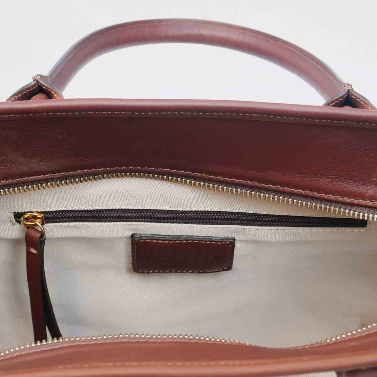 Massima Medium Tote Canvas and Leather