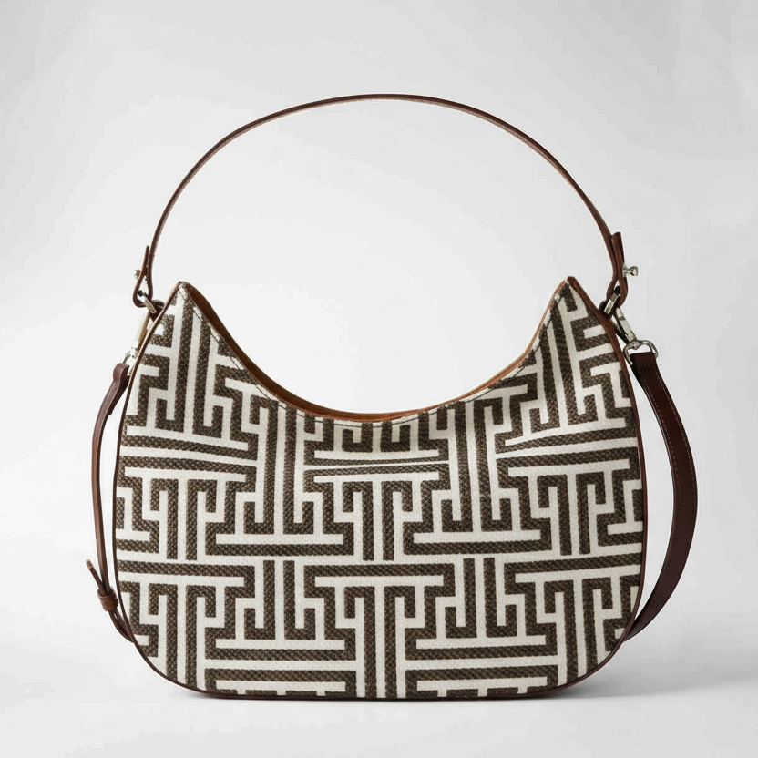 Olmo Hobo Labyrinth Jacquard and Leather