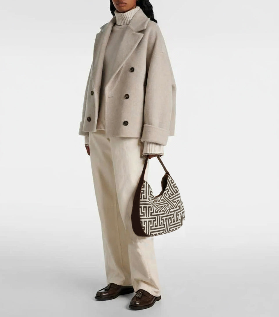 Olmo Hobo Labyrinth Jacquard and Leather