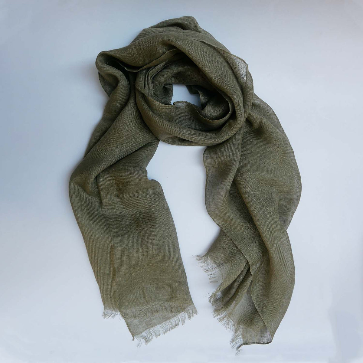 Woven 100% Linen Stole