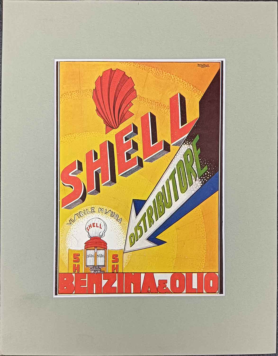 SHELL GAS AND OIL VINTAGE POSTER