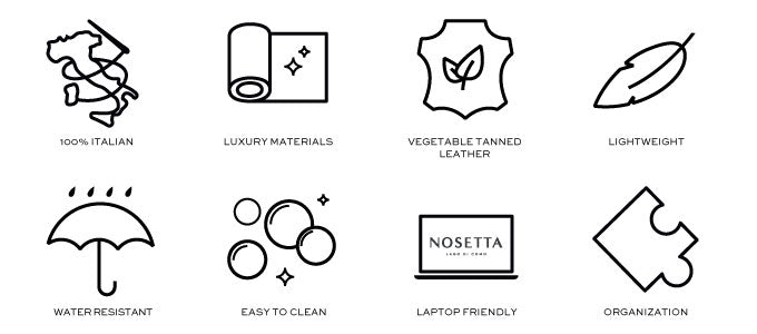 Este Backpack Denim and Leather