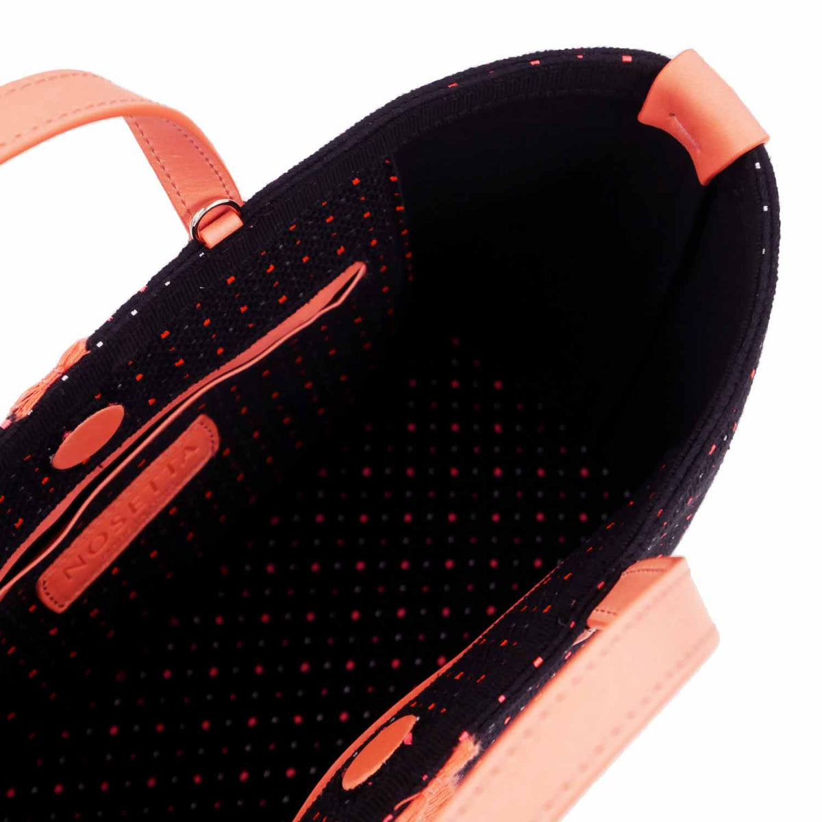Carlia Shopper Piccola a Pois in Canvas e Pelle