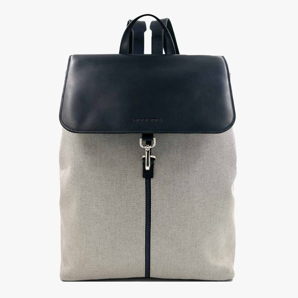 Este Backpack Cotton Tweed and Leather - Nosetta